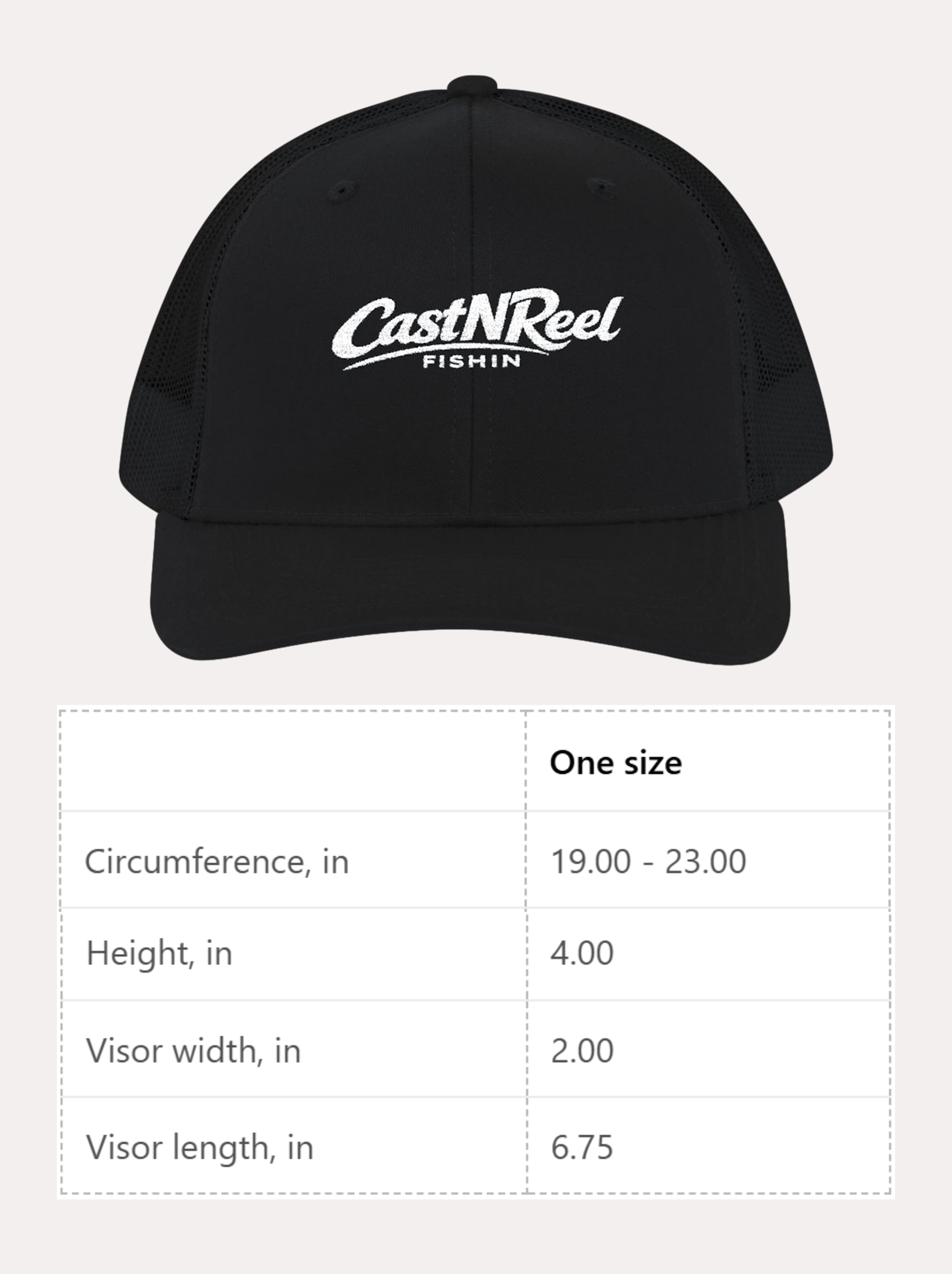 CastNReel Light Logo Trucker Hat