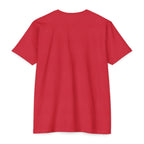 Red CastNReel Shark Logo Shirt back with no graphic