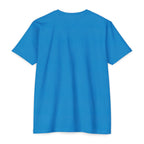 Turquoise CastNReel Shark Logo Shirt back with no graphic