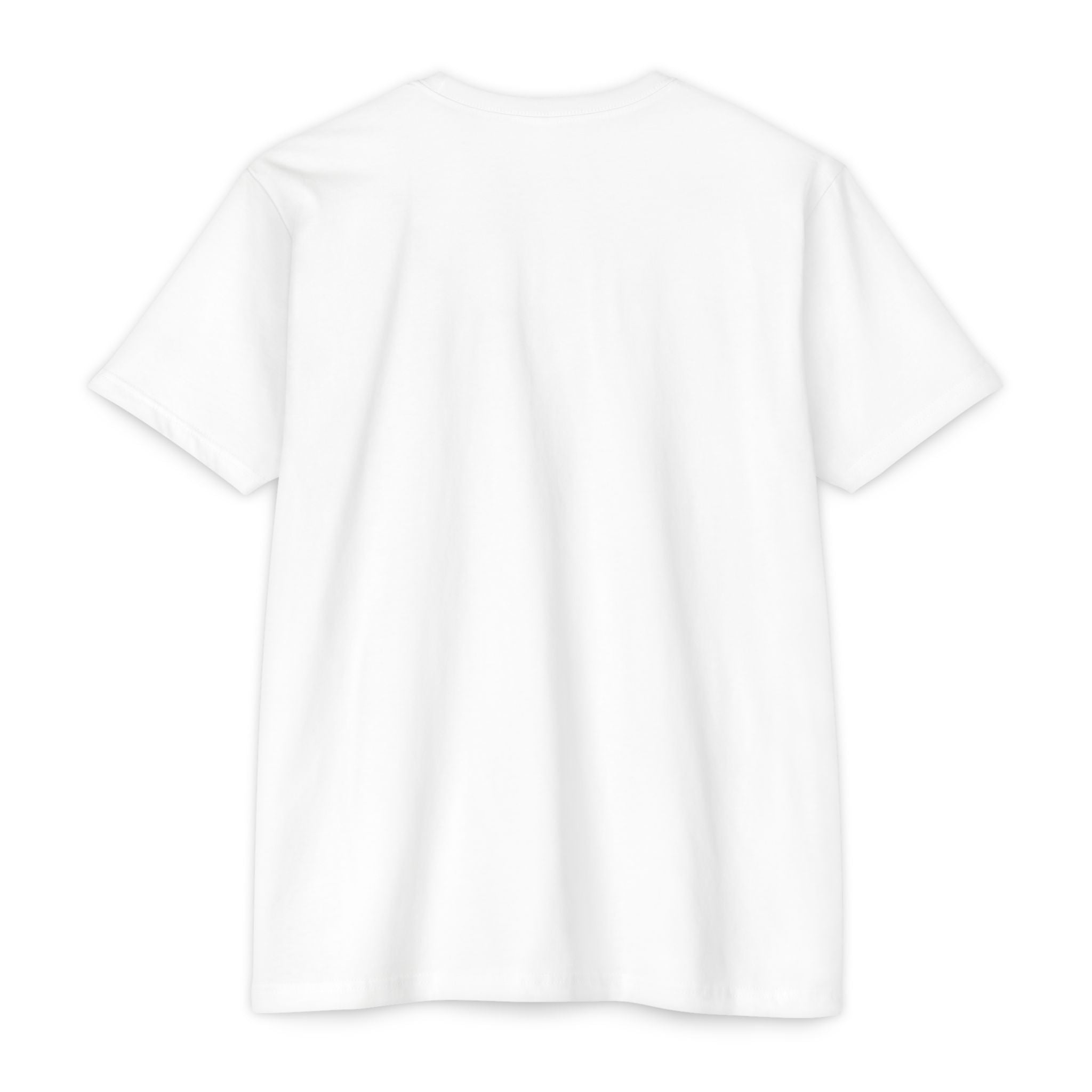 White CastNReel Shark Logo Shirt back with no graphic