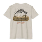 Sand Gar Country shirt featuring an alligator gar and backwater fishing design
