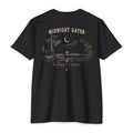 Black Midnight Gator Shirt back featuring an alligator in a moonlit swamp scene
