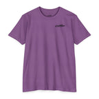 Purple Rush Salty Soul Ocean Heart Shirt front with CastNReel Fishin logo