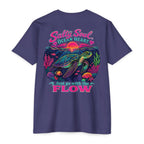 Storm Salty Soul Ocean Heart Shirt back with colorful sea turtle beach graphic