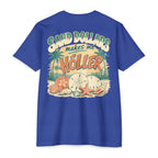 Royal Sand Dollars Makes Me Holler Shirt back with beach sand dollar graphic
