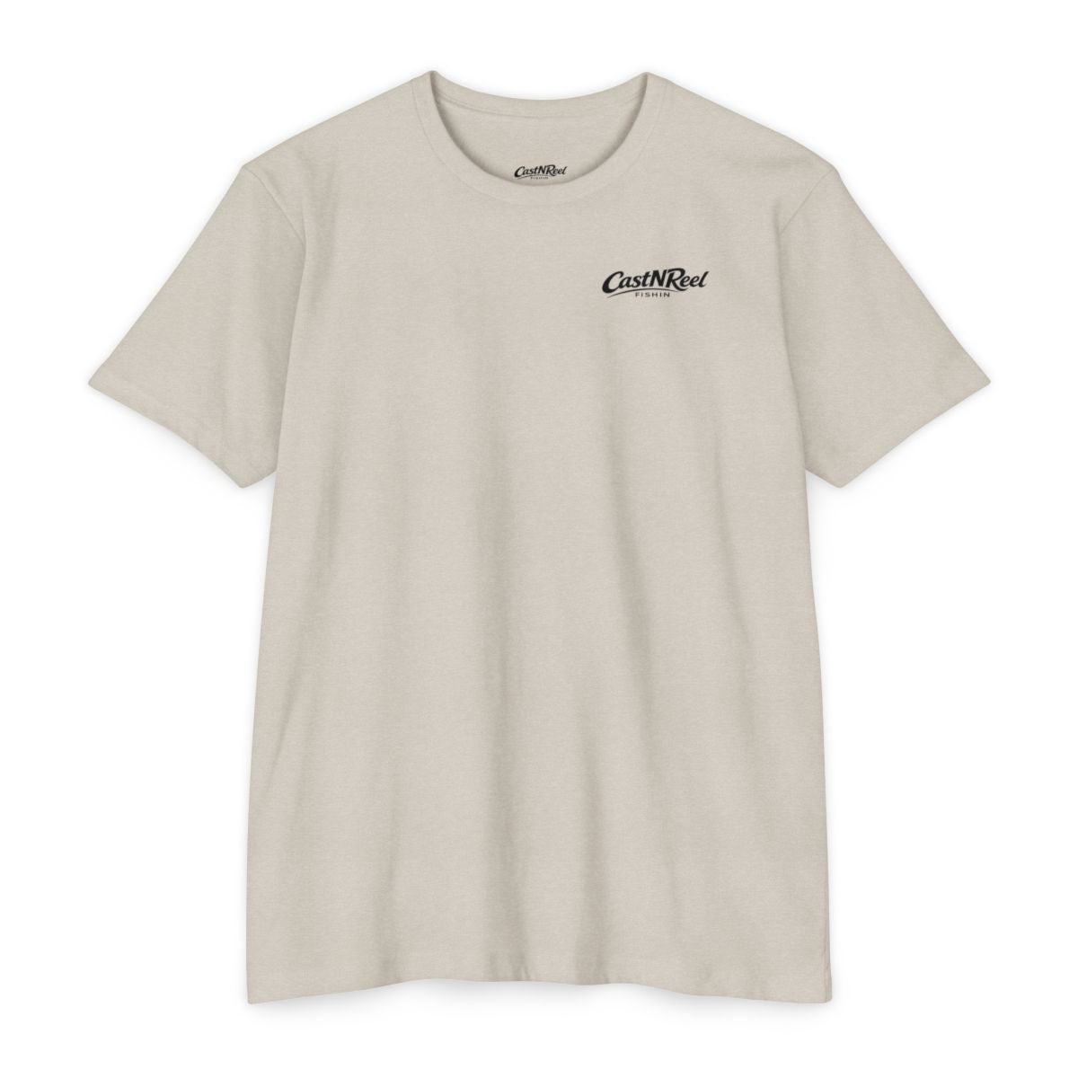 Sand South Texas Oyster Reef Shirt front with CastNReel Fishin chest logo