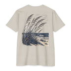 Sand Texas Sea Oats Shirt featuring windswept sea oats on a Gulf Coast beach