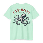 Mint Vintage Octopus Shirt back with detailed nautical octopus graphic