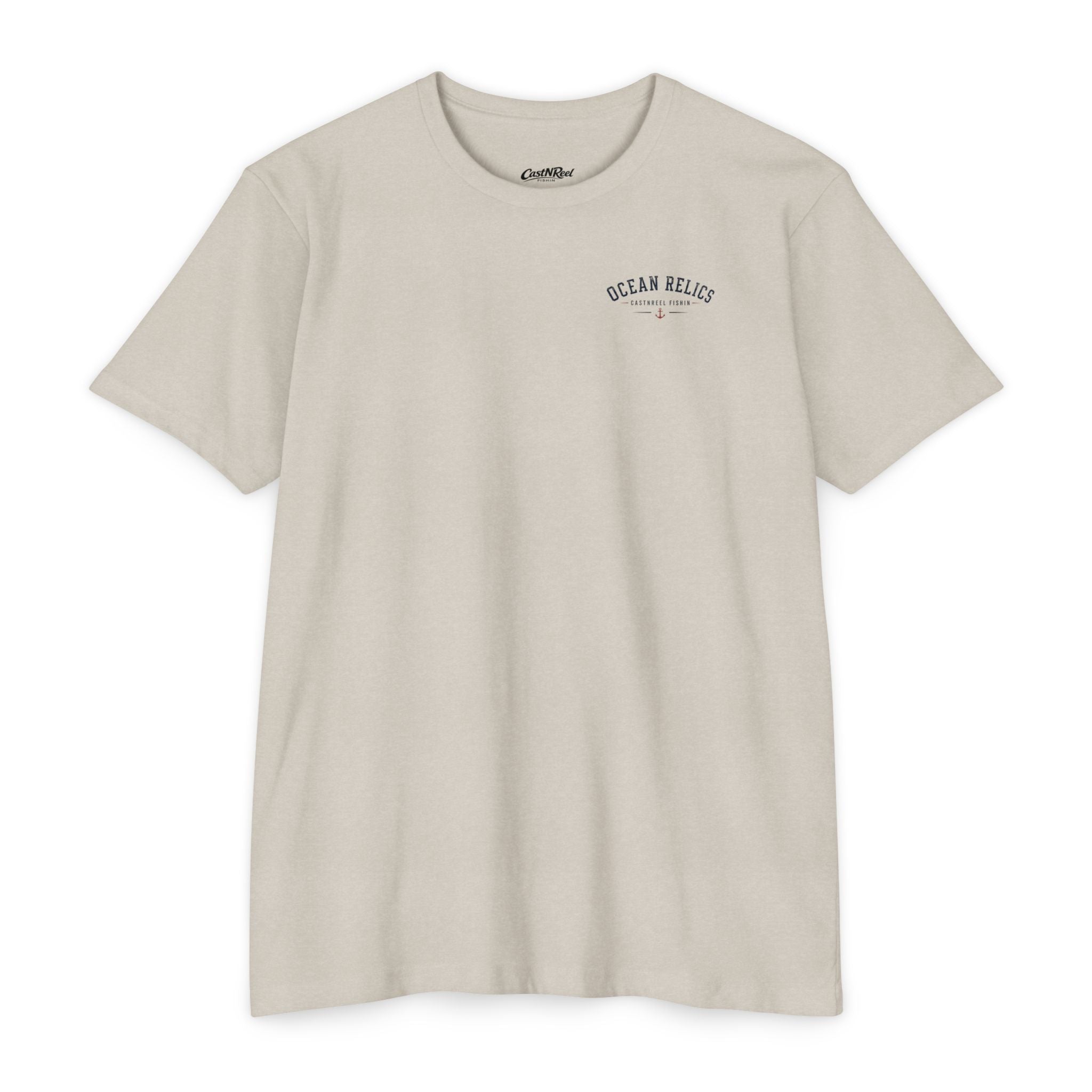 Sand Vintage Octopus Shirt front with Ocean Relics chest logo